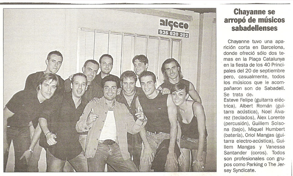 Chayanne se arropó de músicos sabadellenses